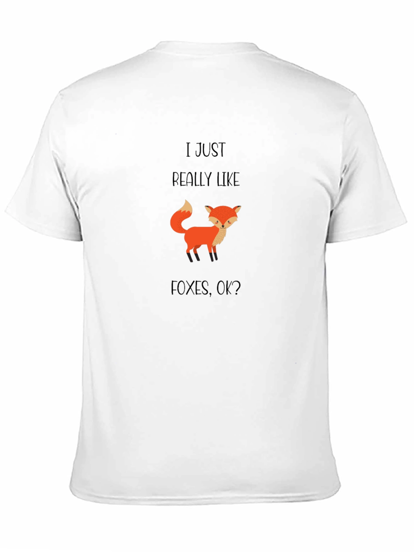 I Just Really Like Foxes Mens Graphic T-Shirt