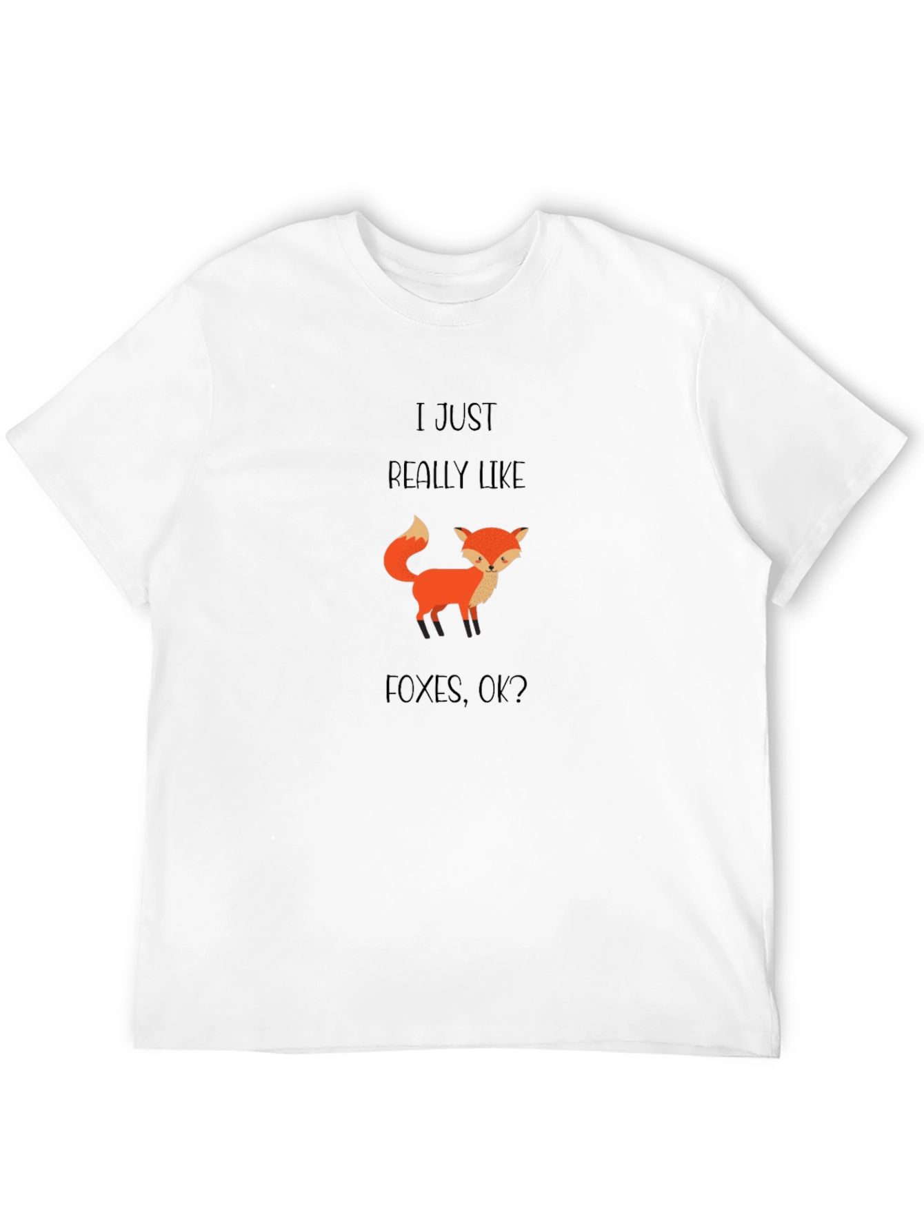 I Just Really Like Foxes Mens Graphic T-Shirt
