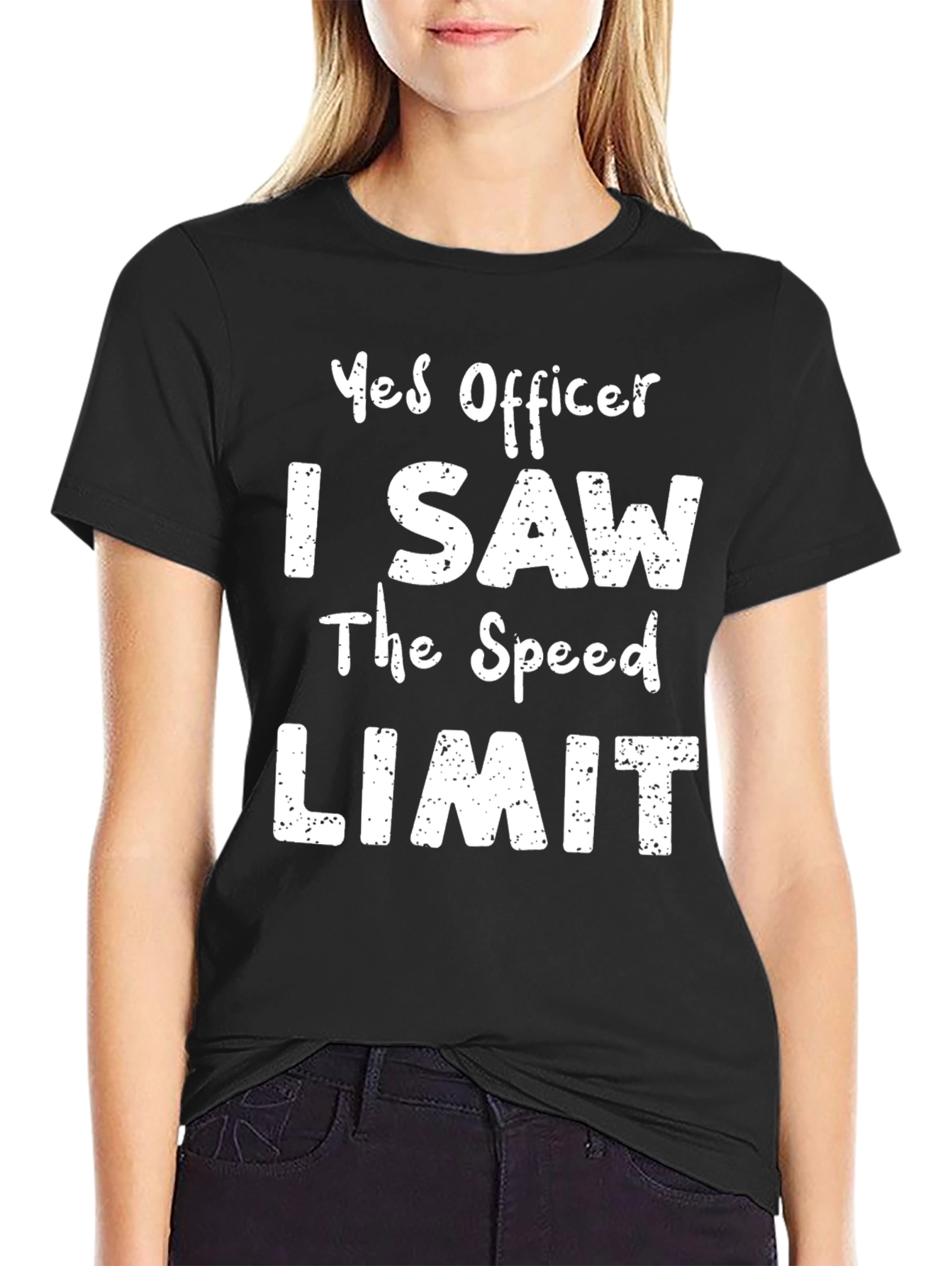 Funny Yes Officer T-Shirt - Speed Limit Humor