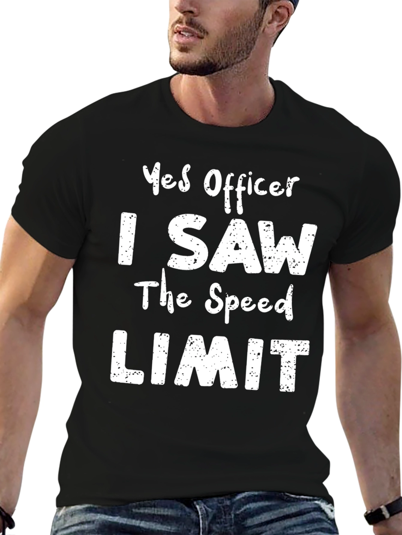 Funny Yes Officer T-Shirt - Speed Limit Humor