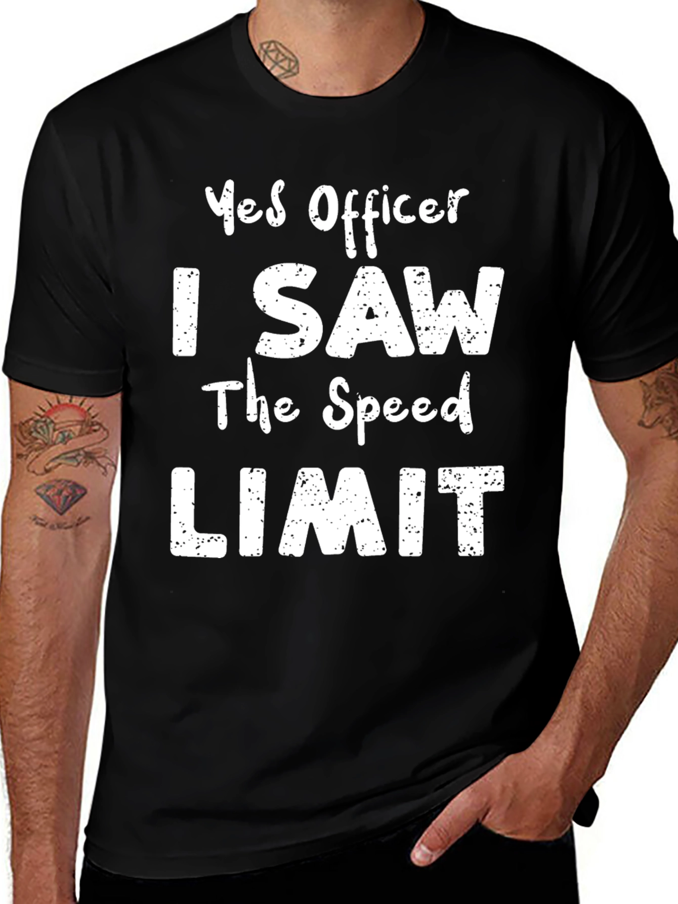 Funny Yes Officer T-Shirt - Speed Limit Humor