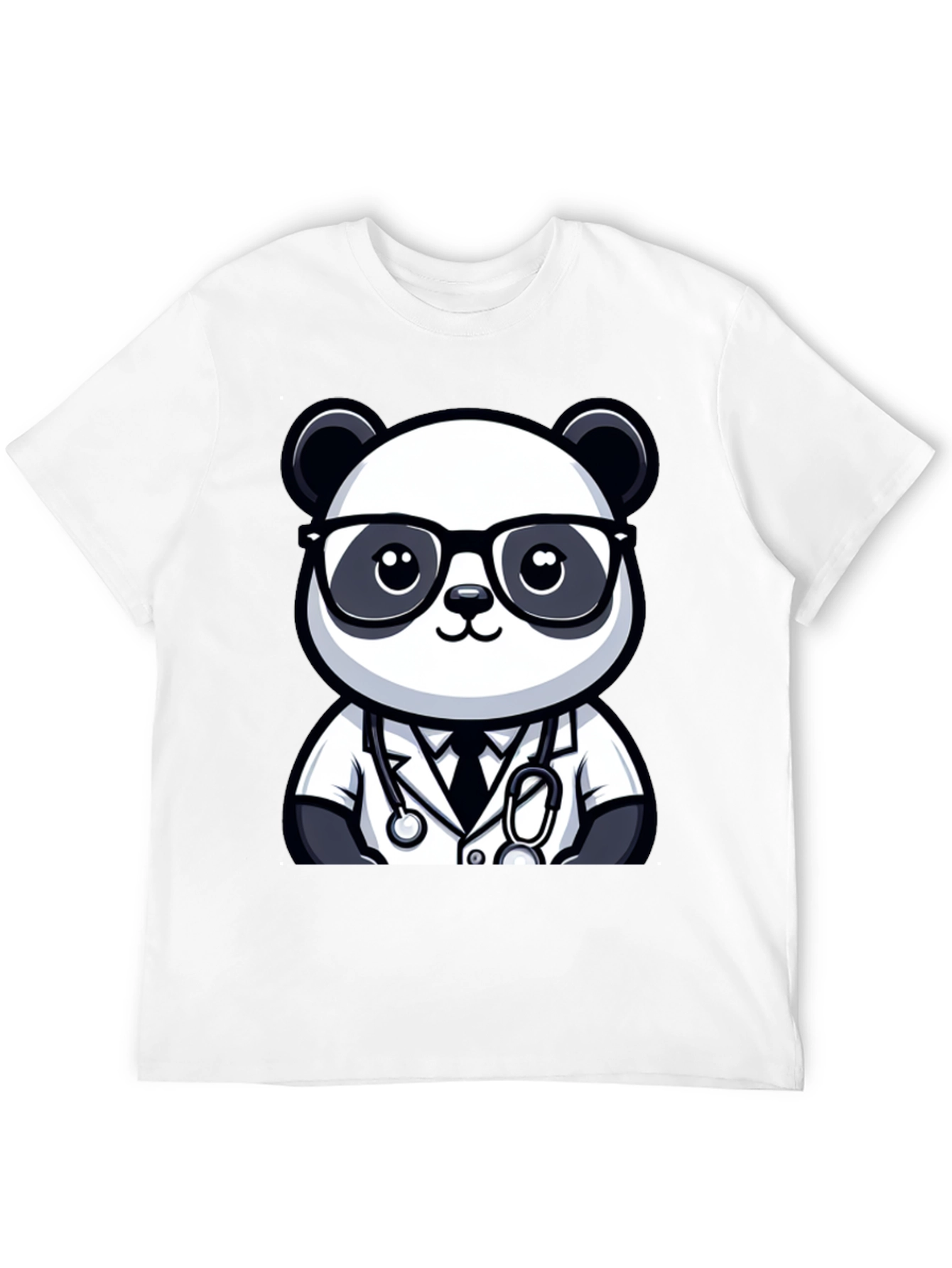 Panda Doctor T-Shirt - Cute Cartoon Animal Tee