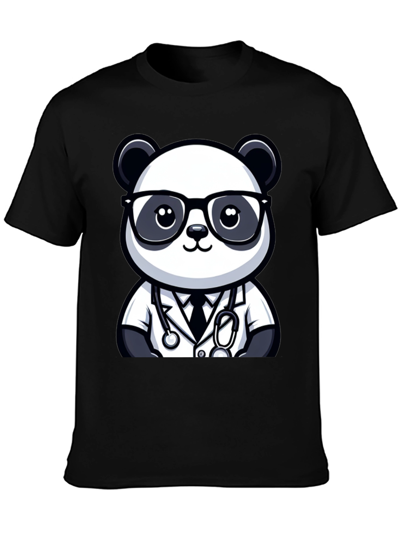 Panda Doctor T-Shirt - Cute Cartoon Animal Tee