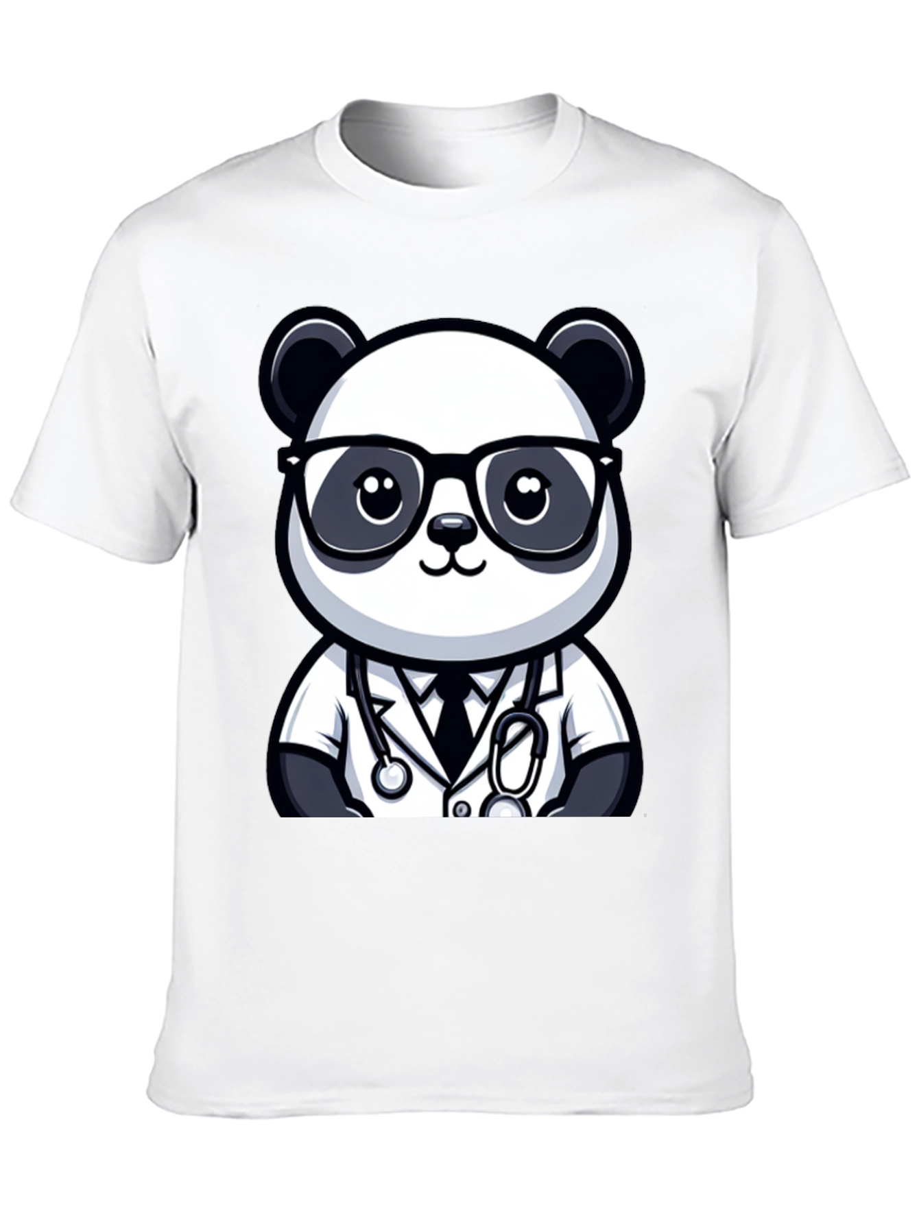 Panda Doctor T-Shirt - Cute Cartoon Animal Tee