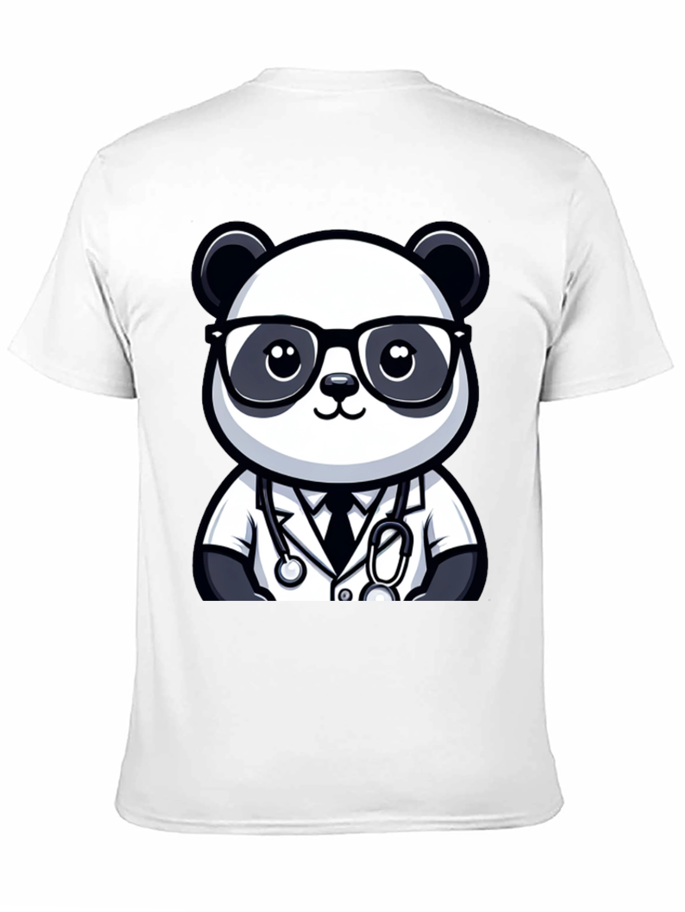 Panda Doctor T-Shirt - Cute Cartoon Animal Tee