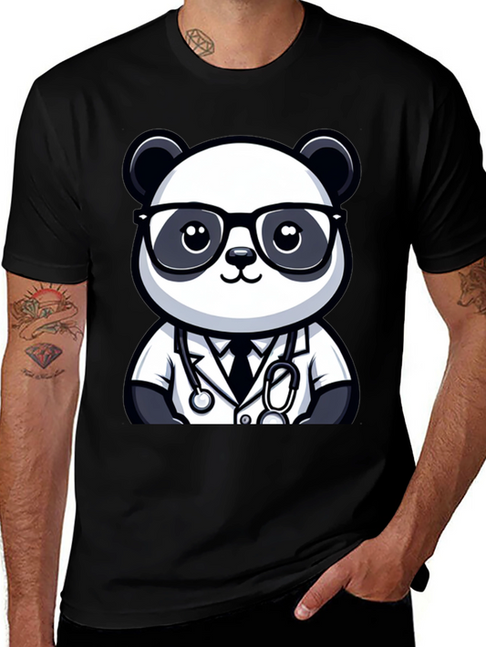 Panda Doctor T-Shirt - Cute Cartoon Animal Tee
