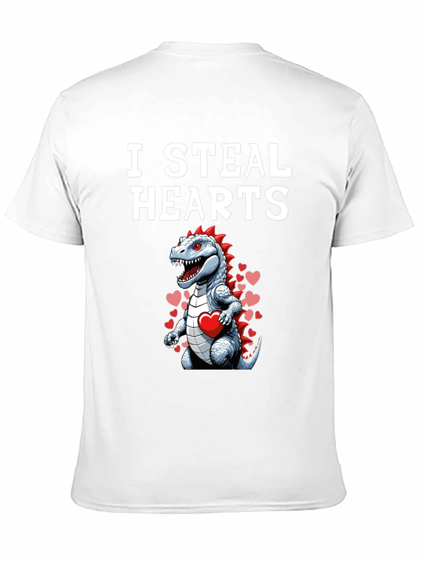 I Steal Hearts Dinosaur Valentines Day T-Shirt