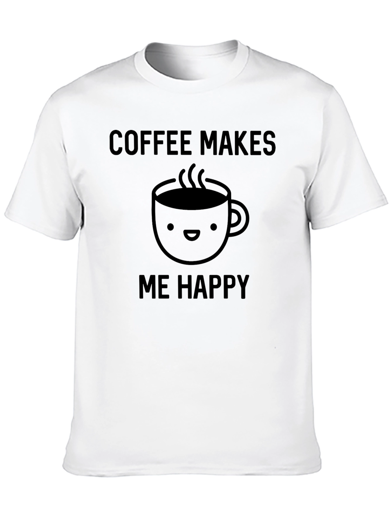 Coffee Makes Me Happy Graphic T-Shirt