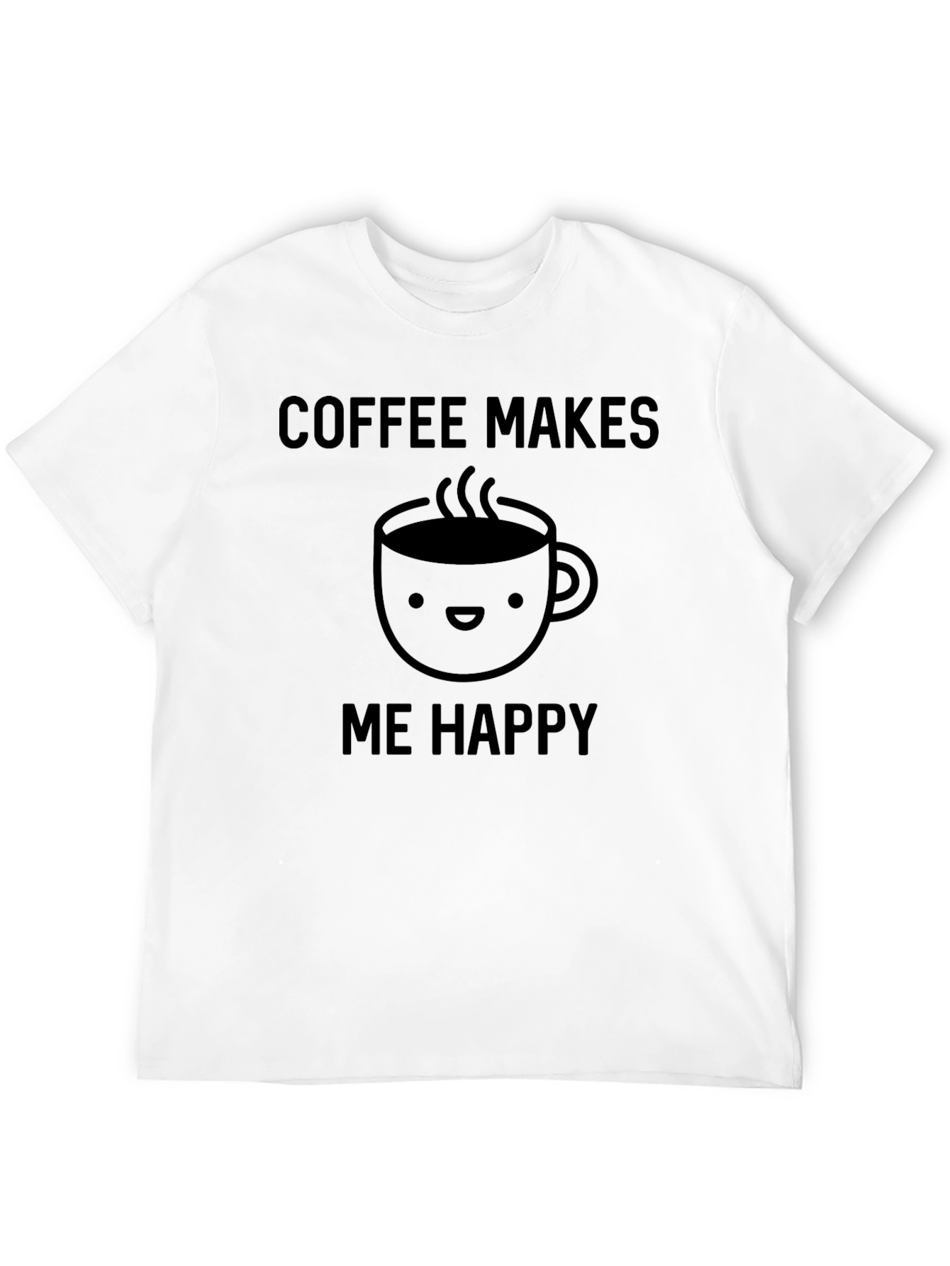 Coffee Makes Me Happy Graphic T-Shirt