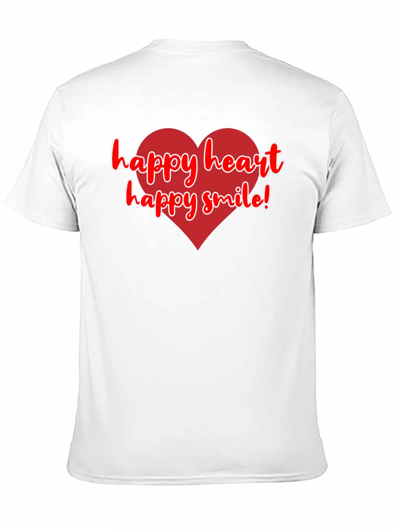 Happy Heart Happy Smile Black T-Shirt