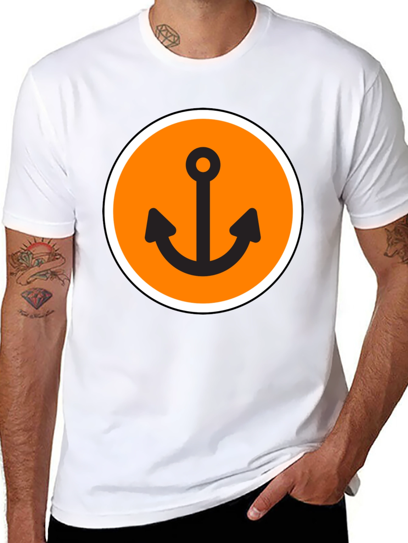 Anchor Graphic Tee - Classic Style