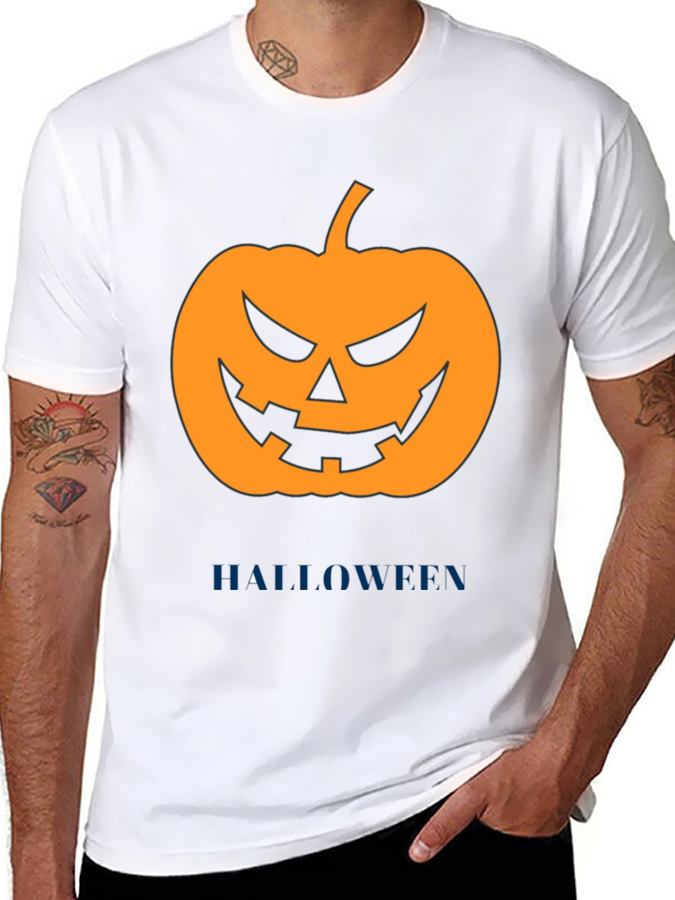 Halloween Pumpkin Graphic T-Shirt