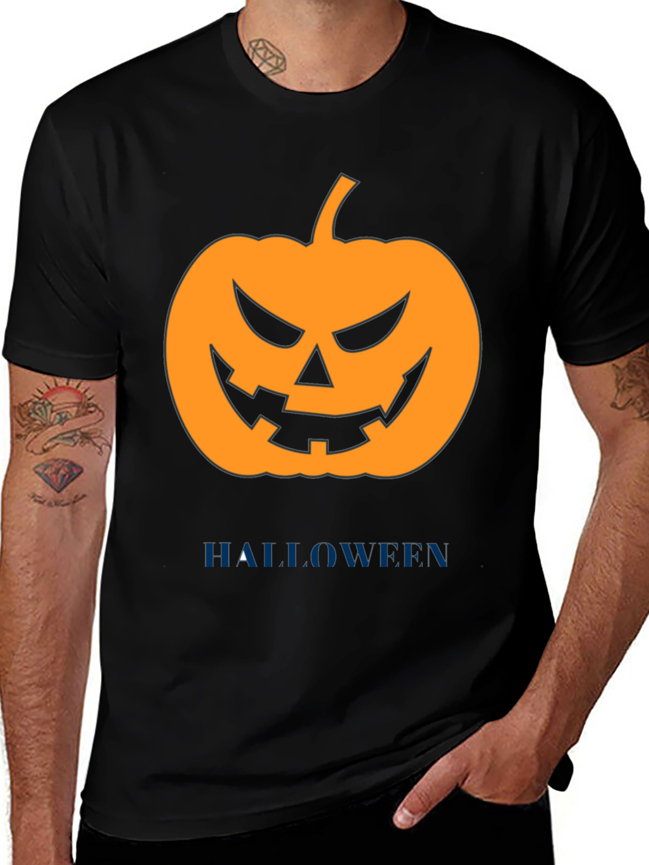 Halloween Pumpkin Graphic T-Shirt
