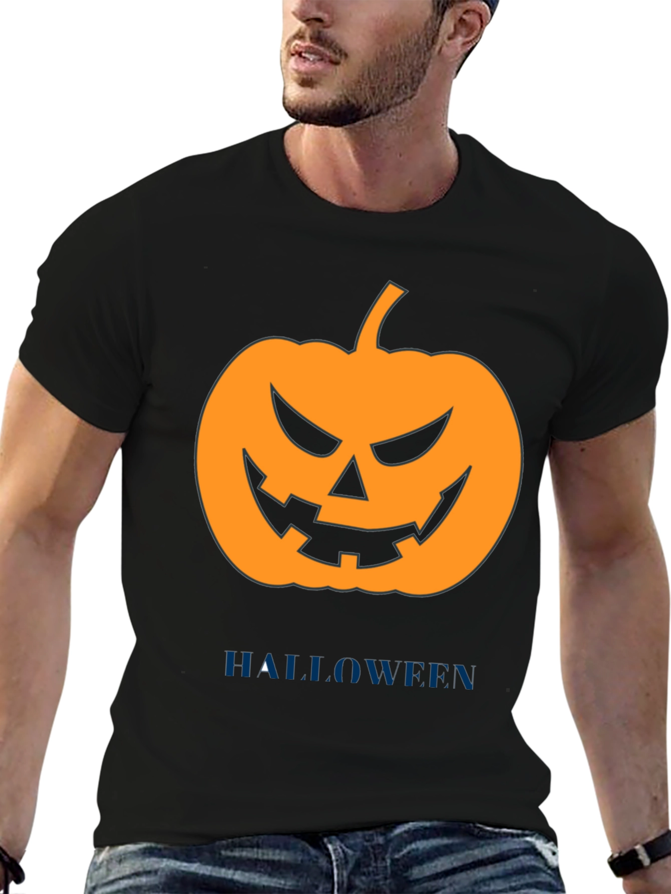 Halloween Pumpkin Graphic T-Shirt