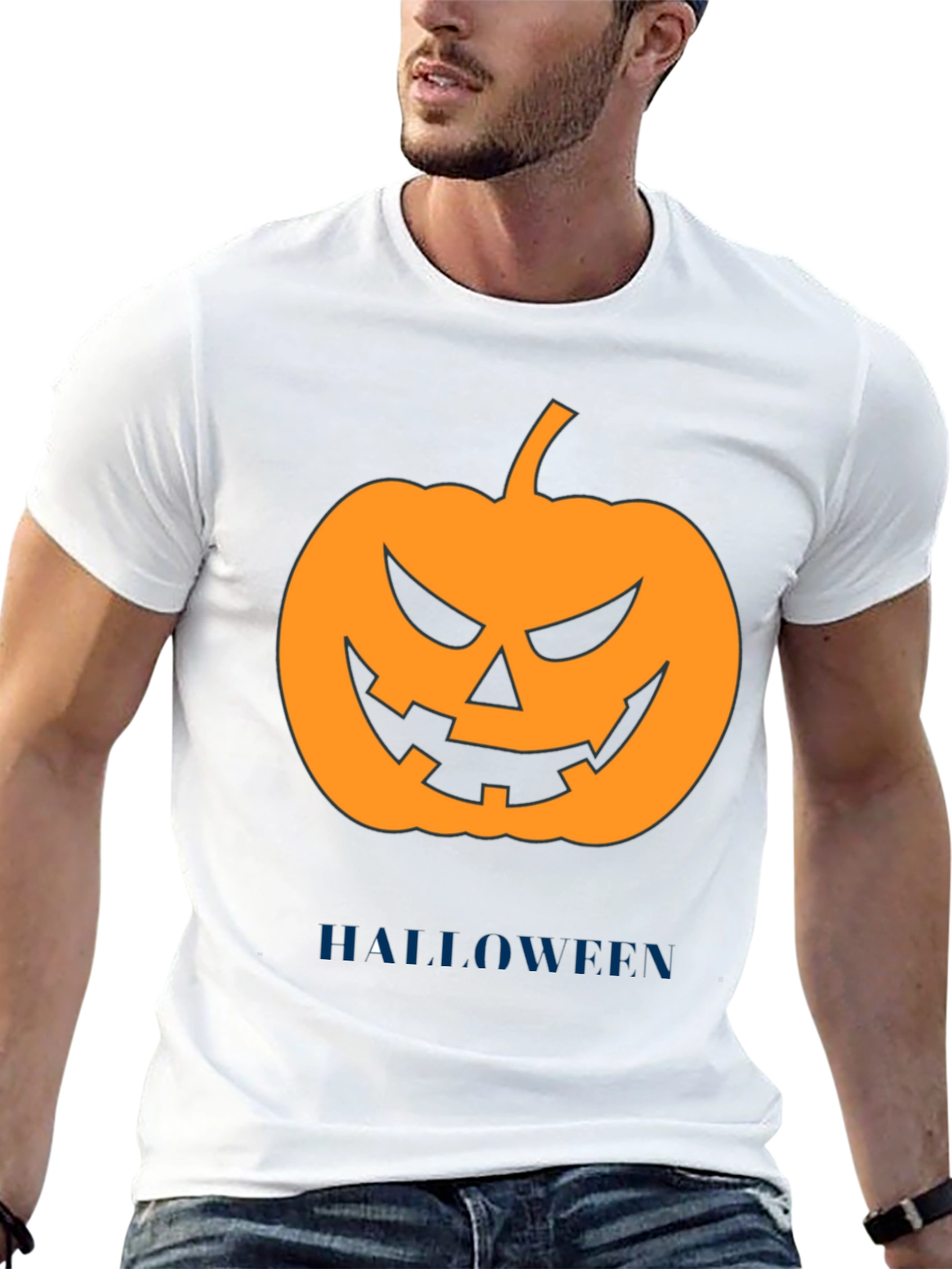 Halloween Pumpkin Graphic T-Shirt