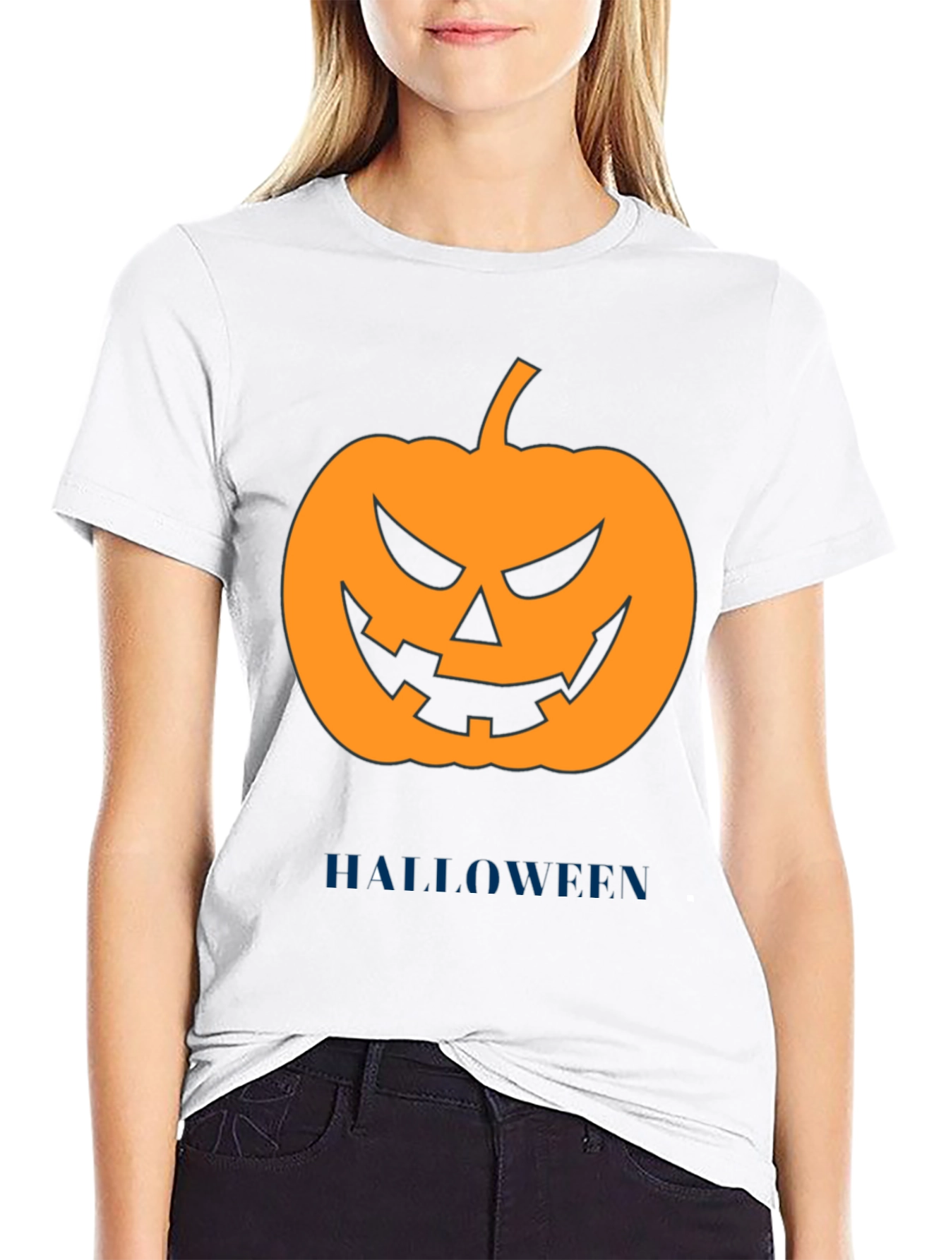 Halloween Pumpkin Graphic T-Shirt