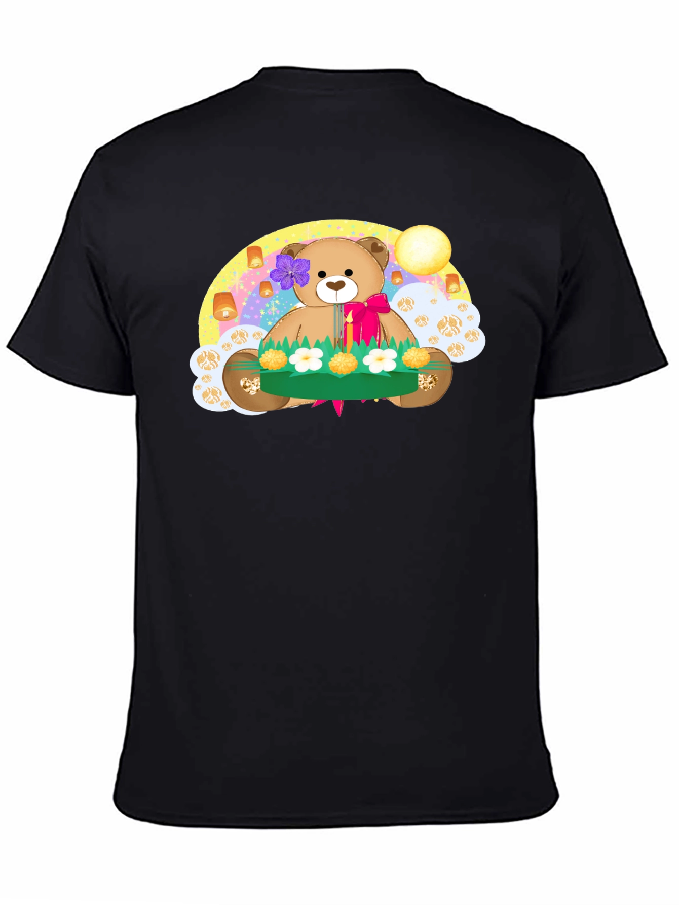 Cute Teddy Bear Floating Lantern T-Shirt