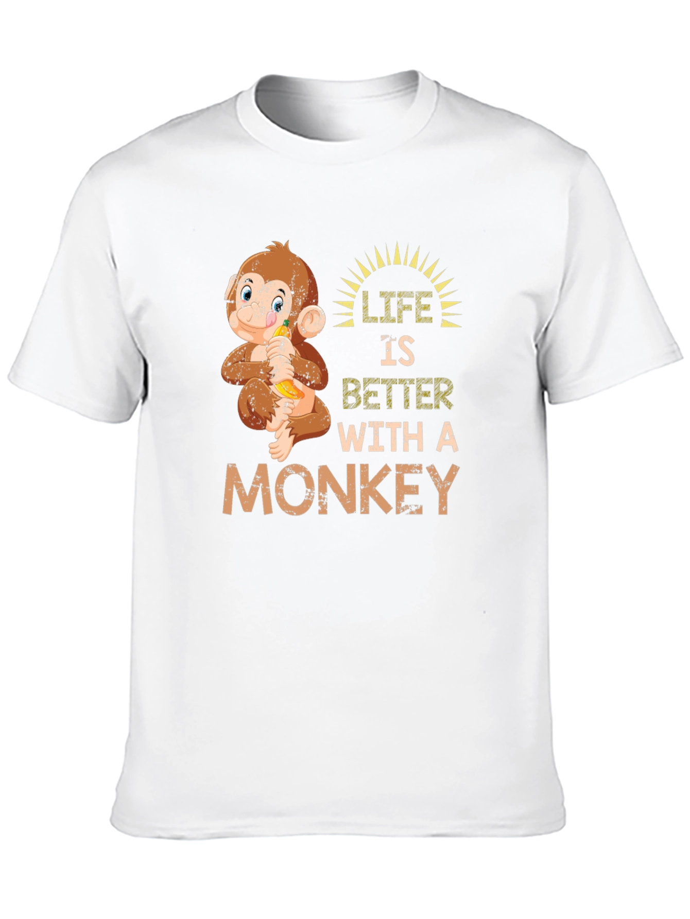 Life is Better with a Monkey T-Shirt
