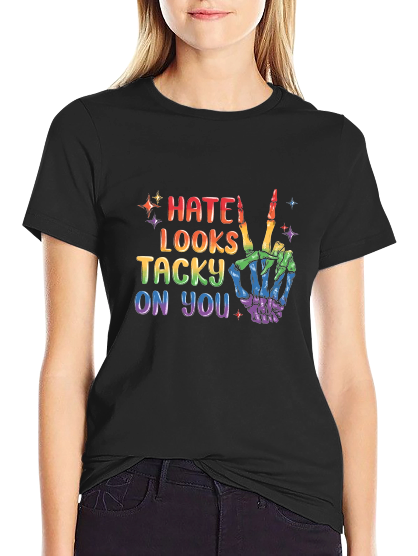 Hate Looks Tacky LGBTQ Pride T-Shirt
