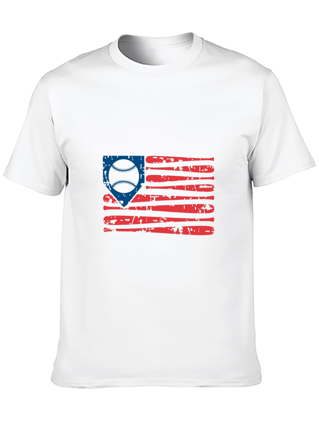 Baseball American Flag Graphic Tee