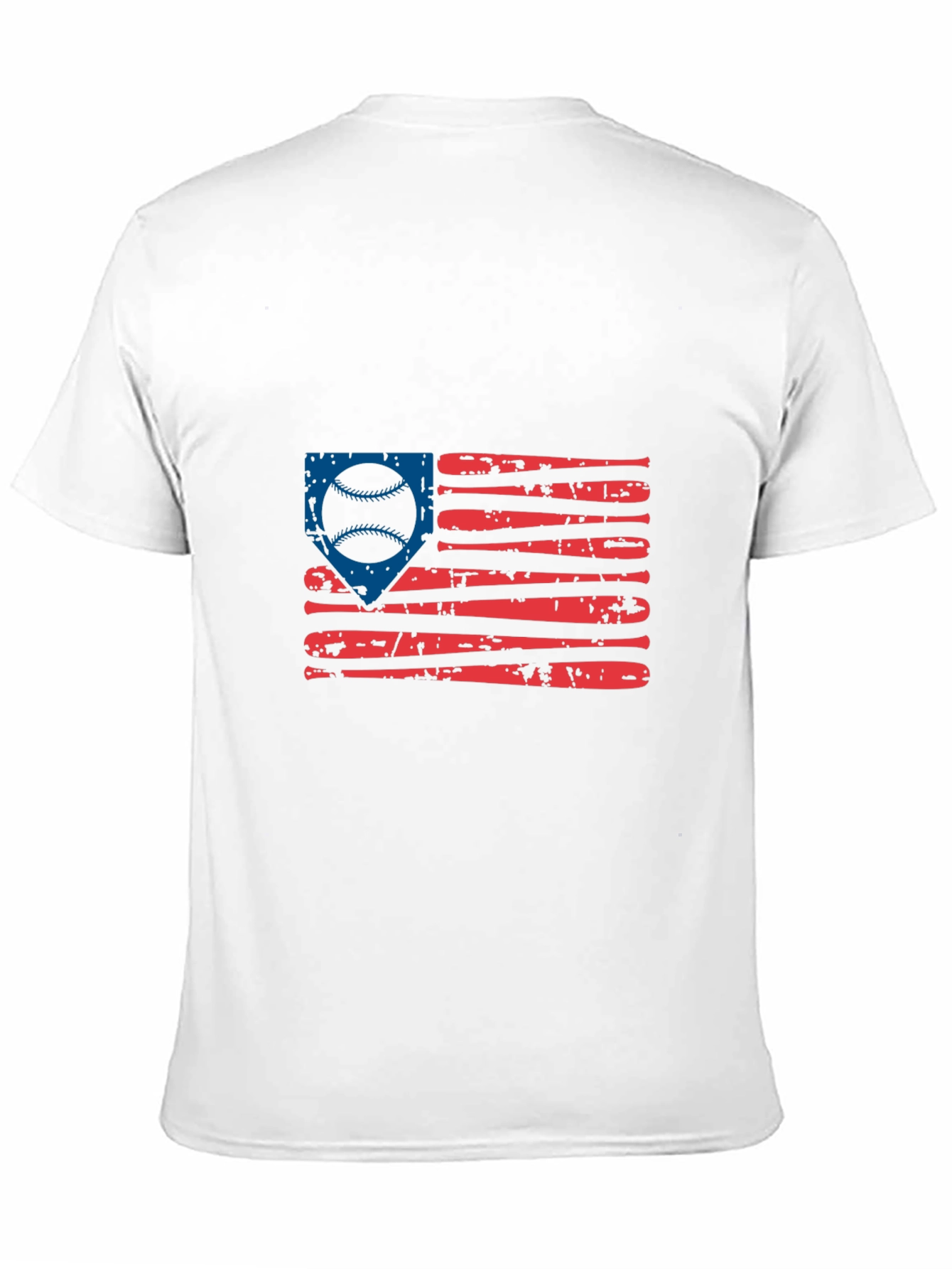 Baseball American Flag Graphic Tee