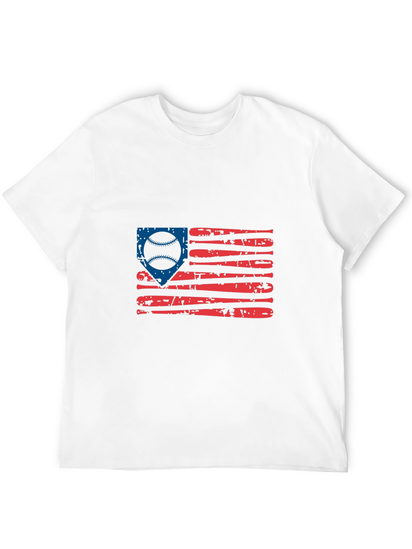 Baseball American Flag Graphic Tee