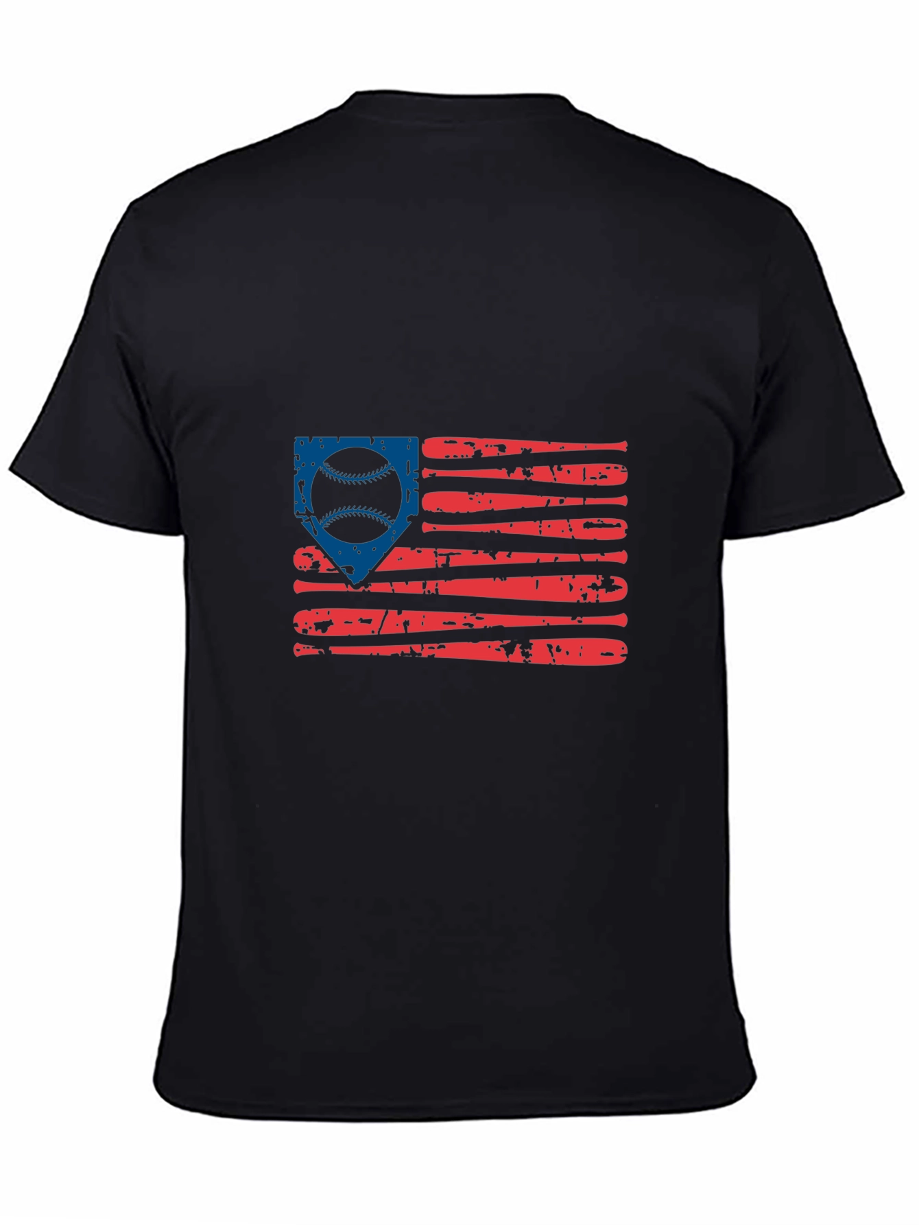 Baseball American Flag Graphic Tee