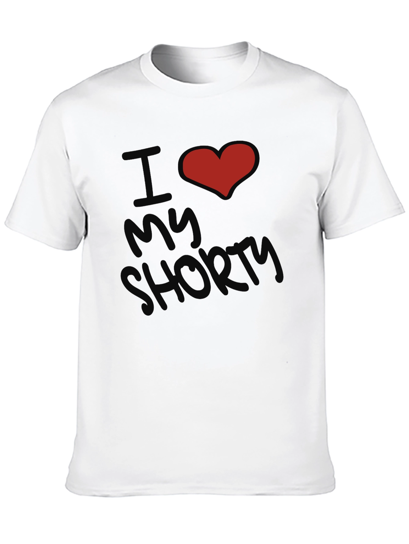 I Heart My Shorty Graphic Tee - Black