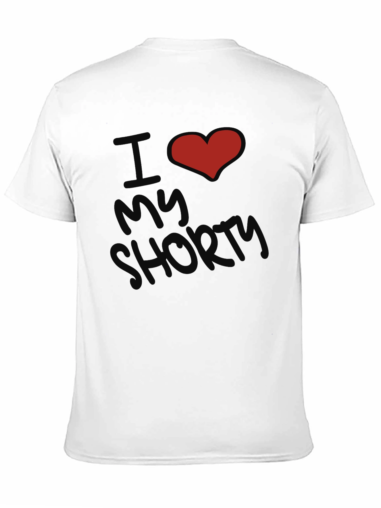 I Heart My Shorty Graphic Tee - Black