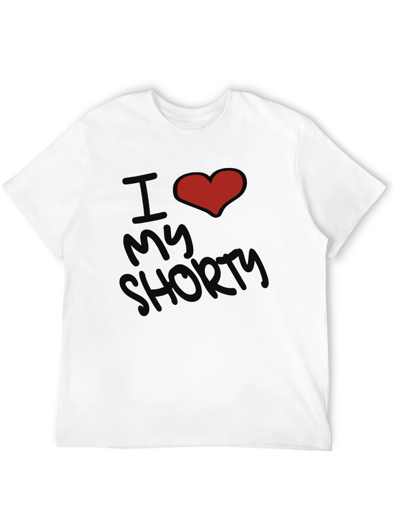 I Heart My Shorty Graphic Tee - Black