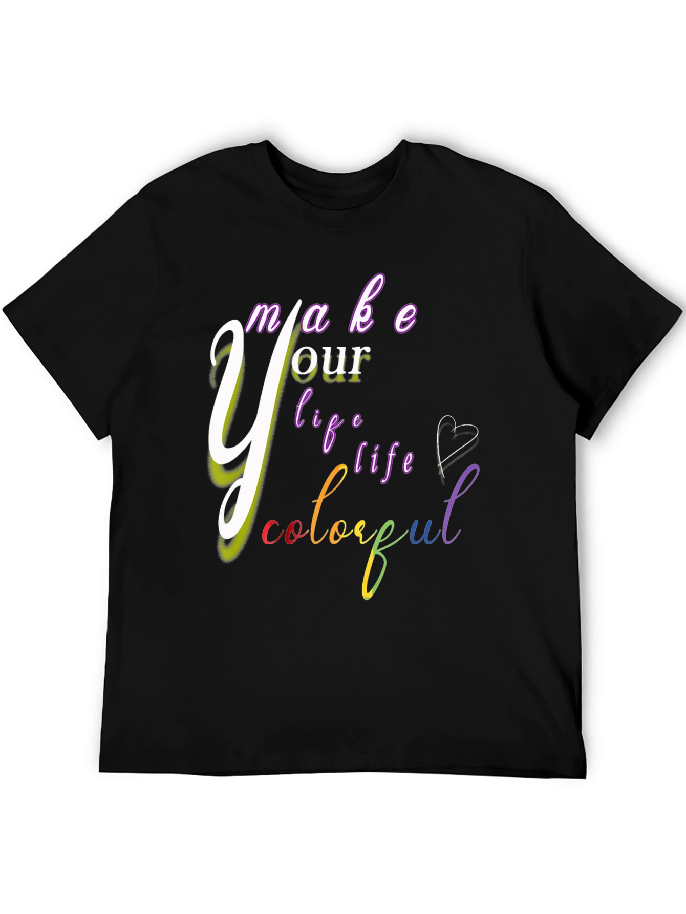 Colorful Life Graphic T-Shirt