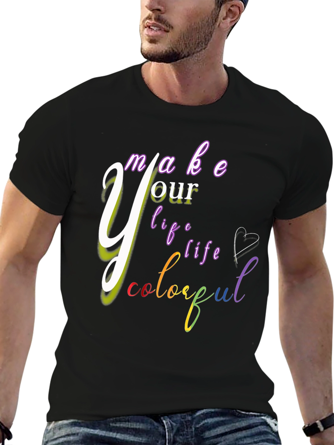 Colorful Life Graphic T-Shirt