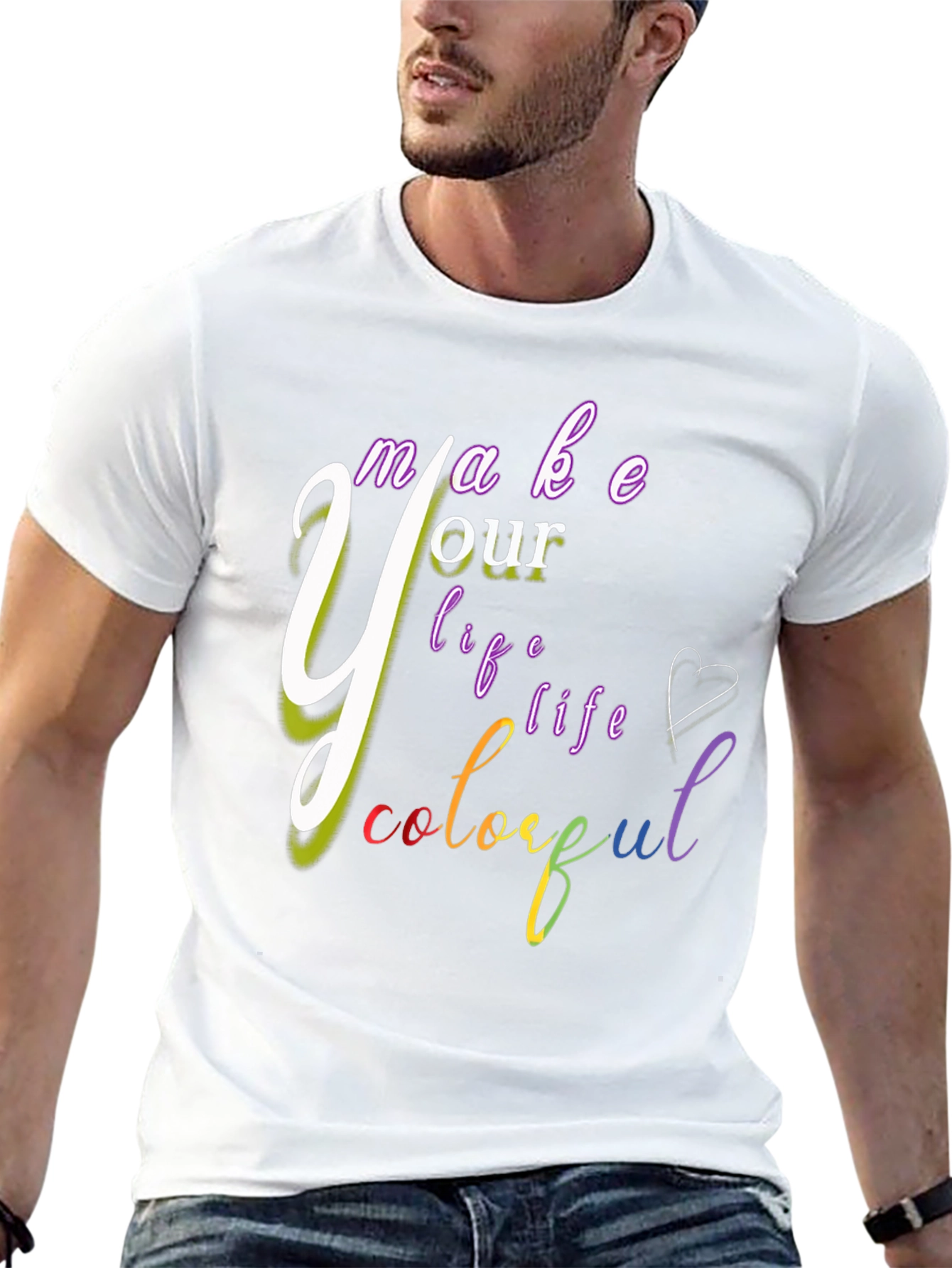 Colorful Life Graphic T-Shirt