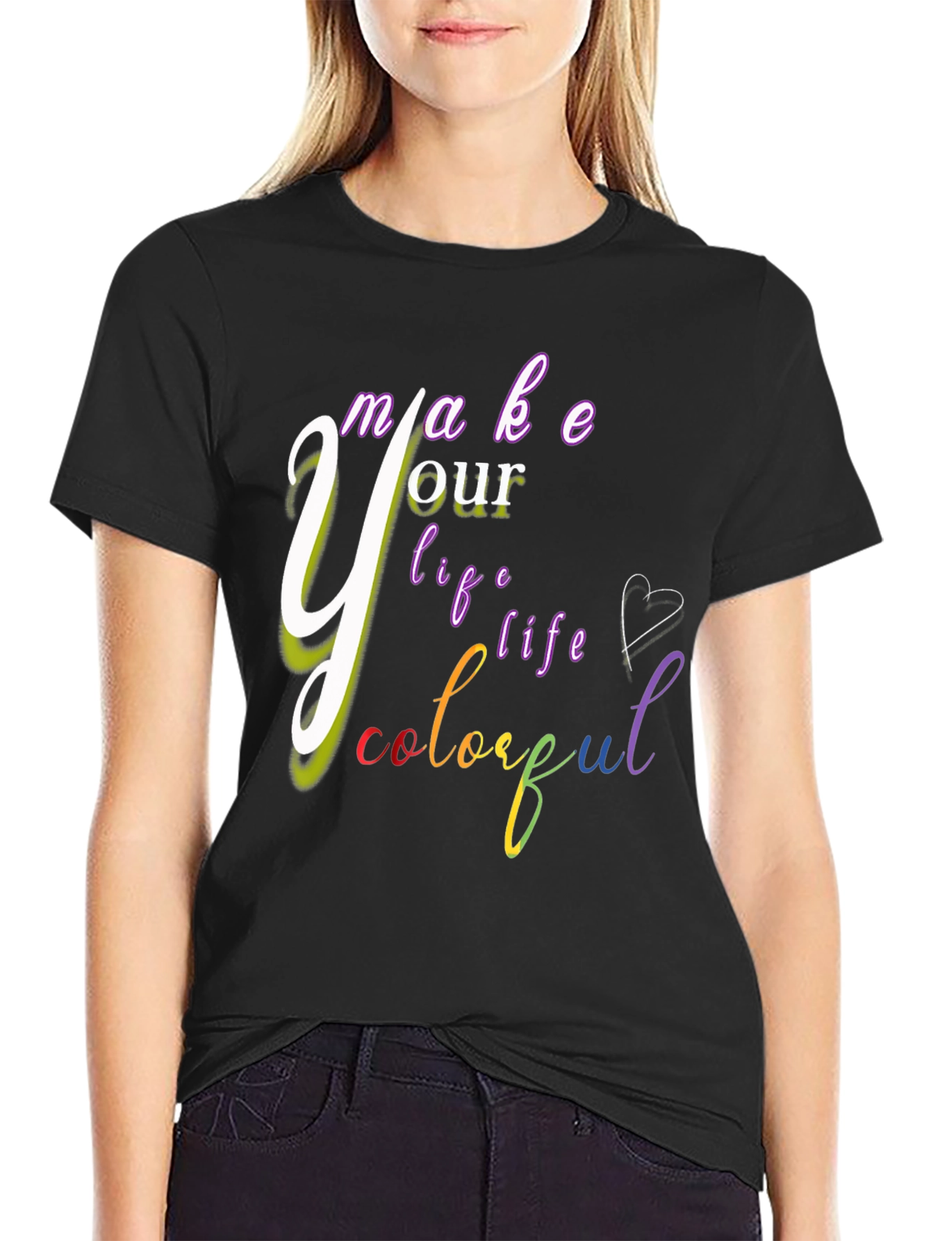 Colorful Life Graphic T-Shirt