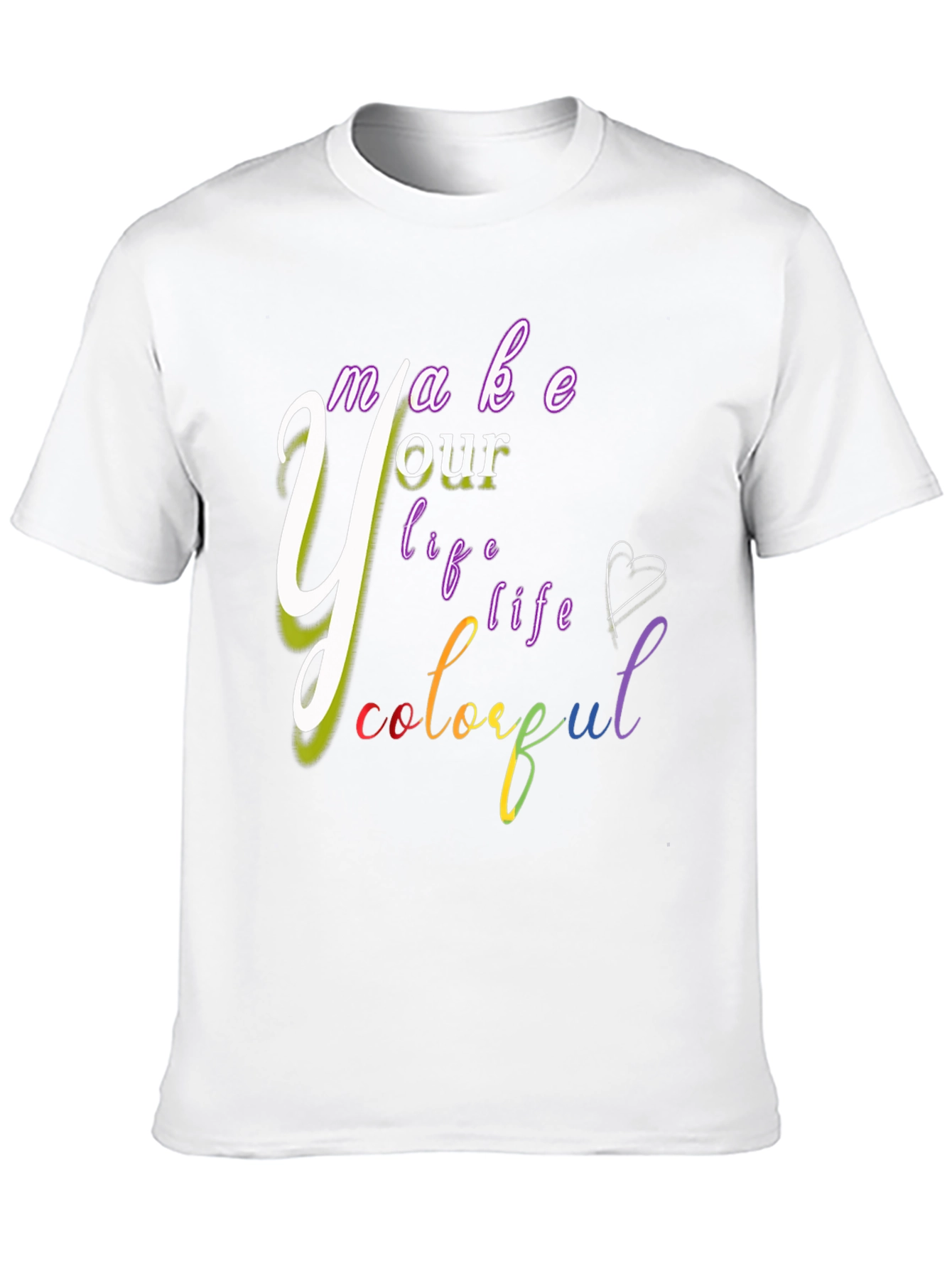 Colorful Life Graphic T-Shirt