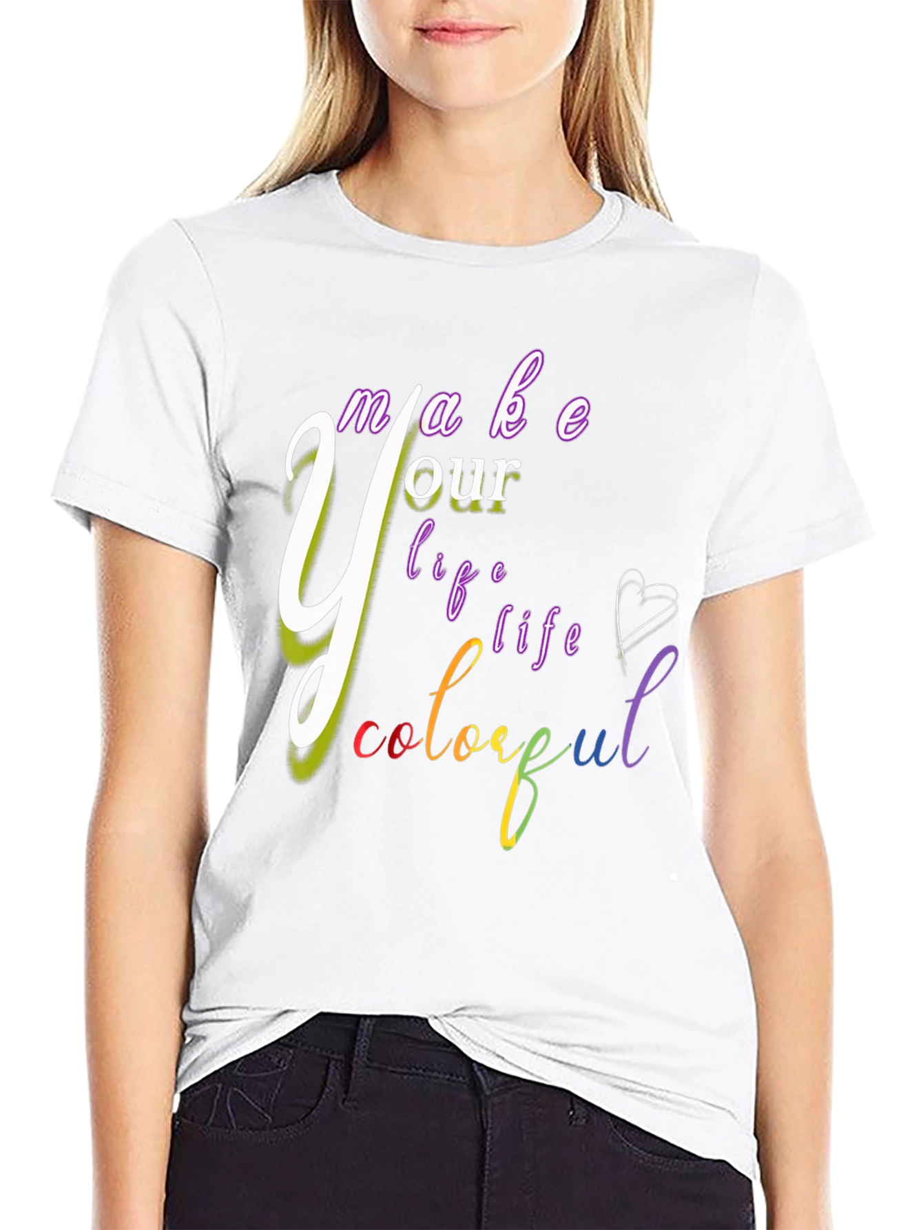 Colorful Life Graphic T-Shirt