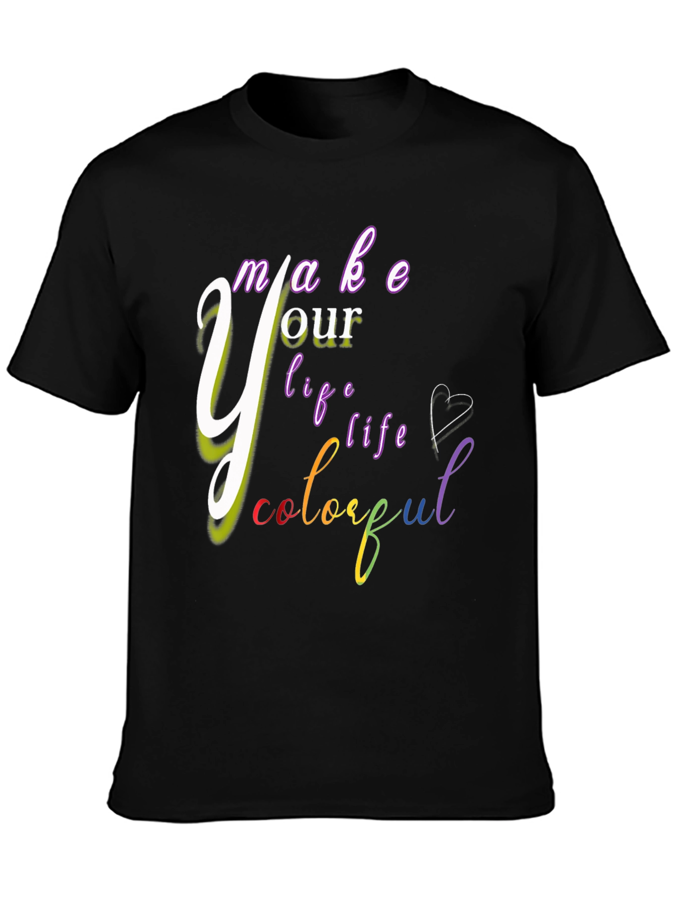 Colorful Life Graphic T-Shirt