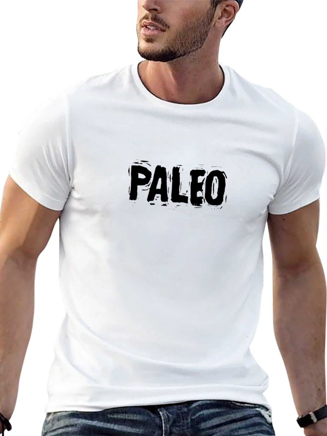 Paleo Graphic Tee - Soft Black Cotton T-Shirt