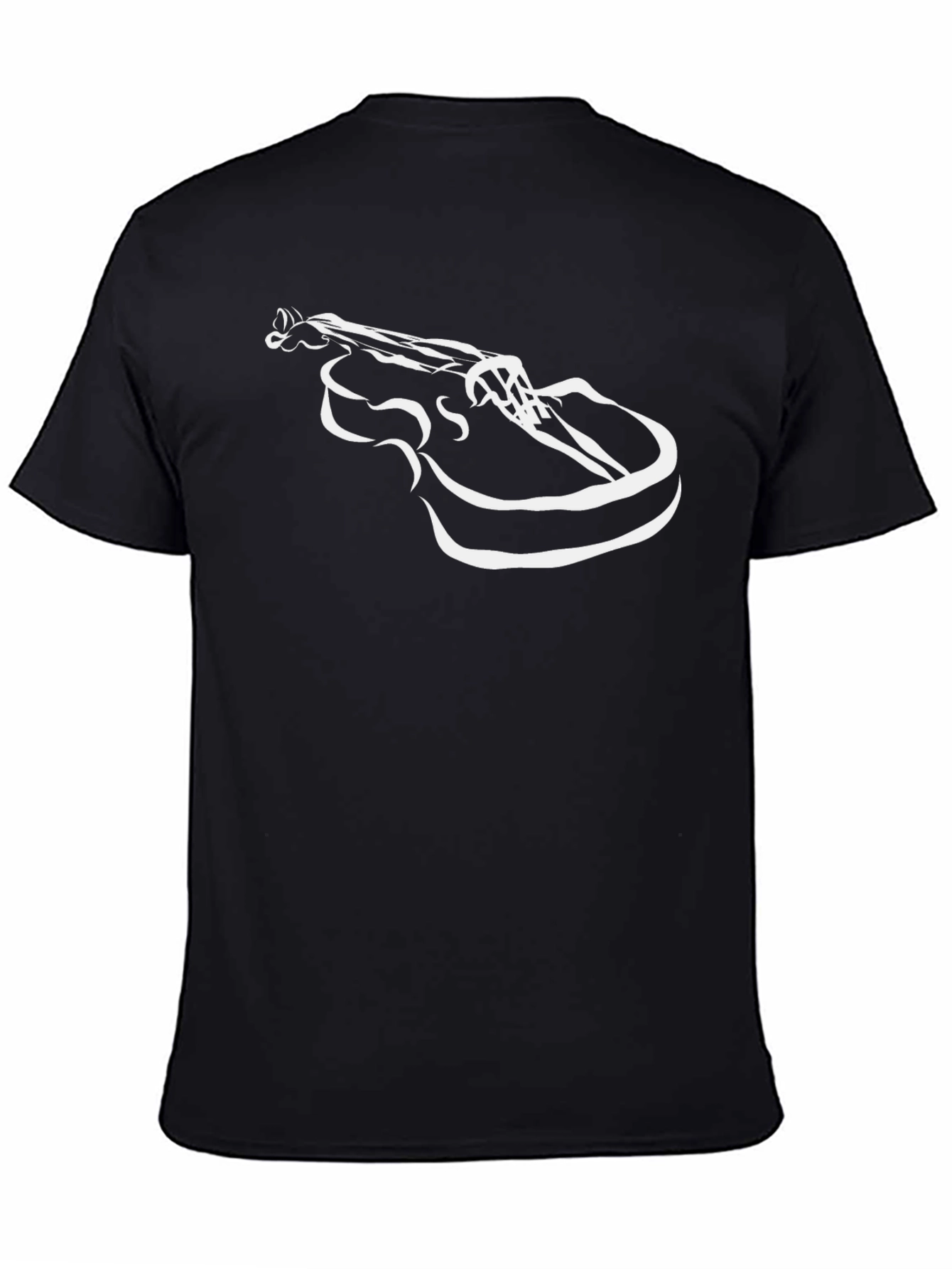 Abstract Violin Graphic Tee - Cool Musician Shirt
