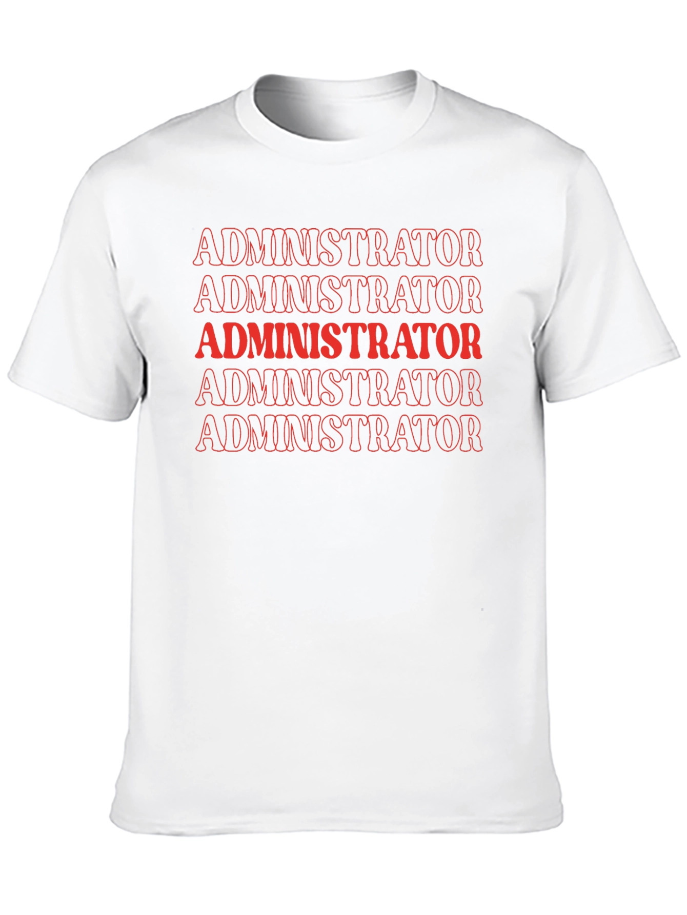 Administrator Tee - Bold Graphic Print T-Shirt