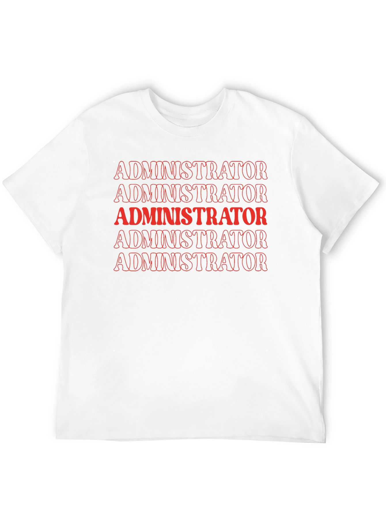 Administrator Tee - Bold Graphic Print T-Shirt