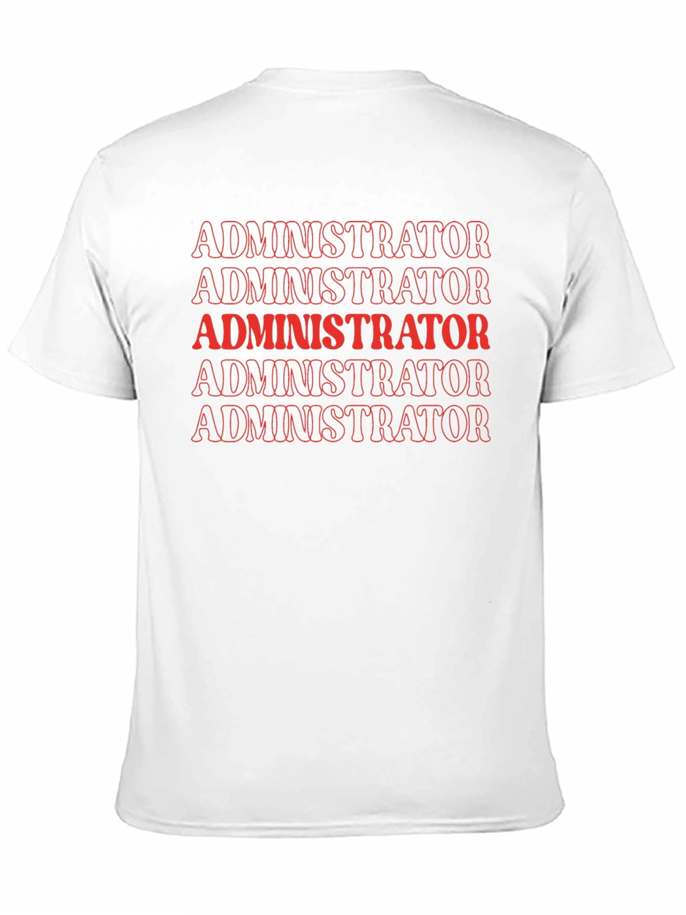 Administrator Tee - Bold Graphic Print T-Shirt