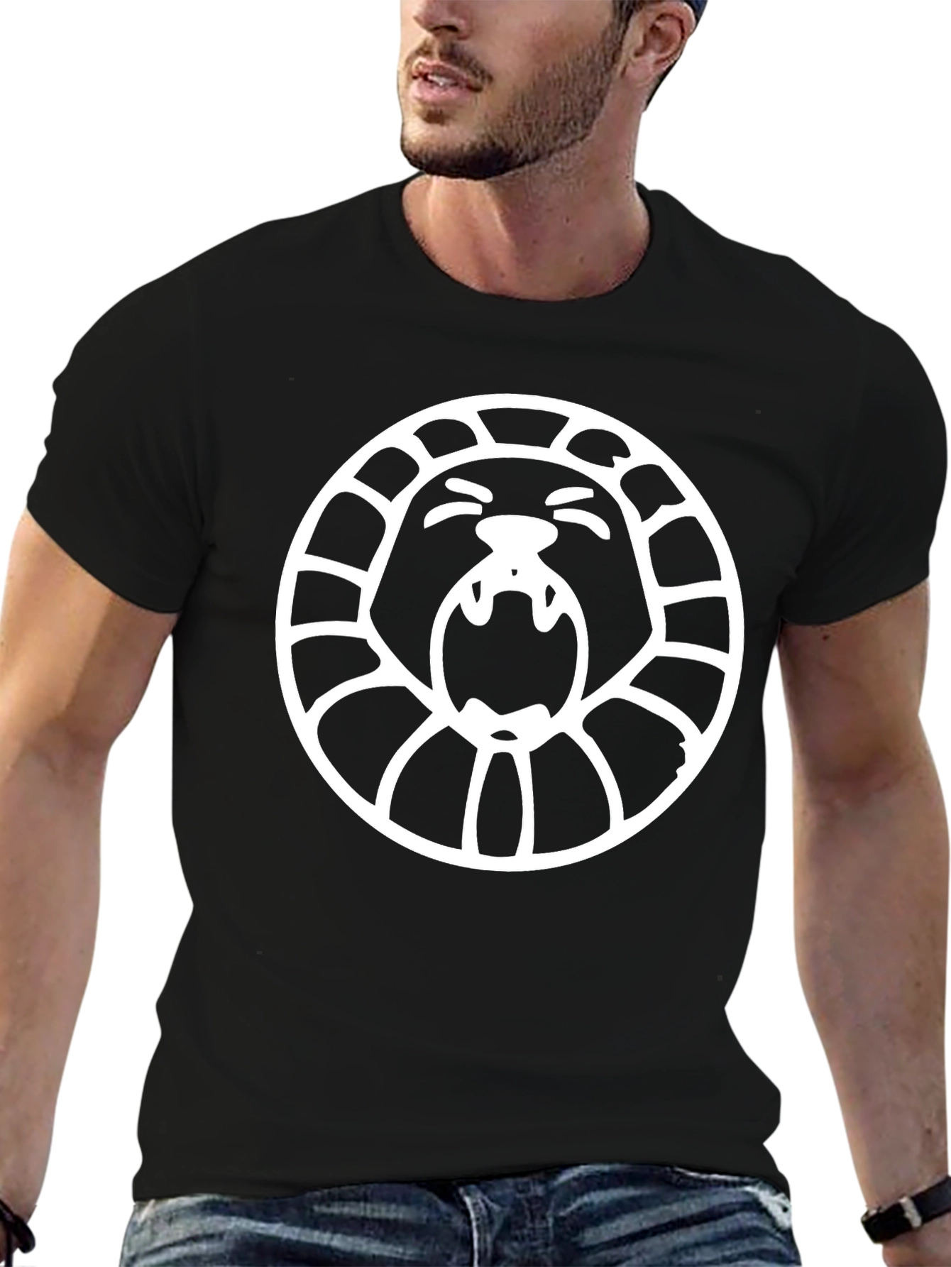 Lion Circle Black T-Shirt
