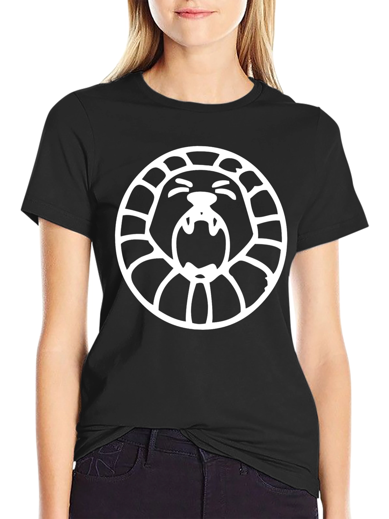 Lion Circle Black T-Shirt