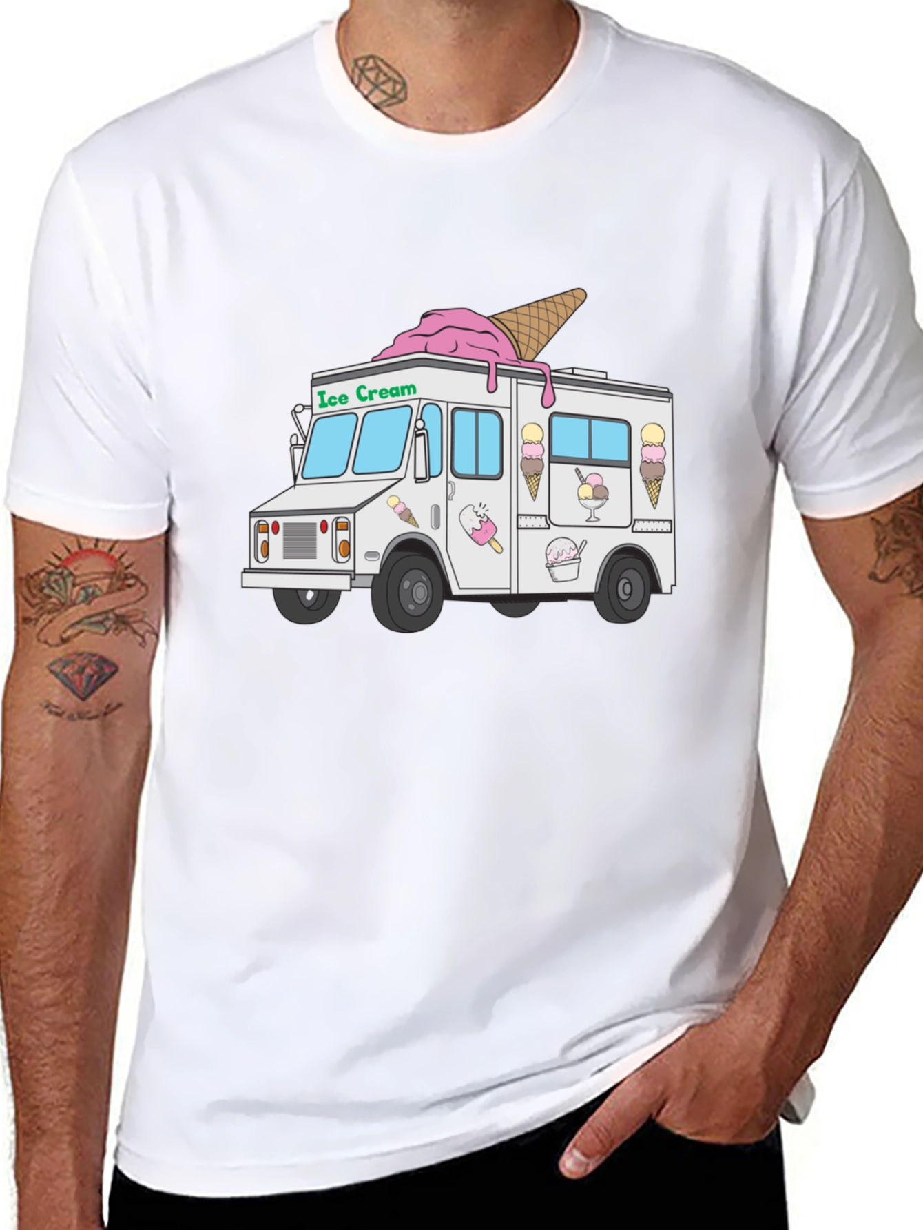 Ice Cream Truck Graphic T-Shirt