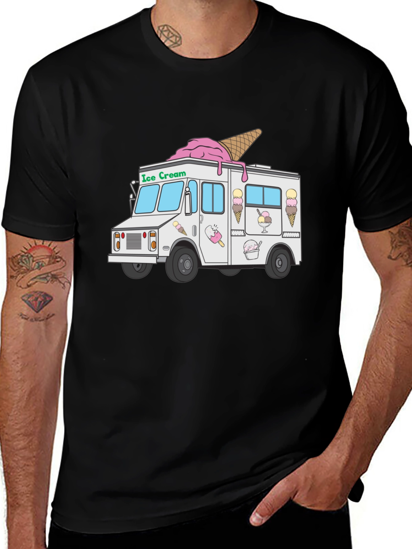 Ice Cream Truck Graphic T-Shirt