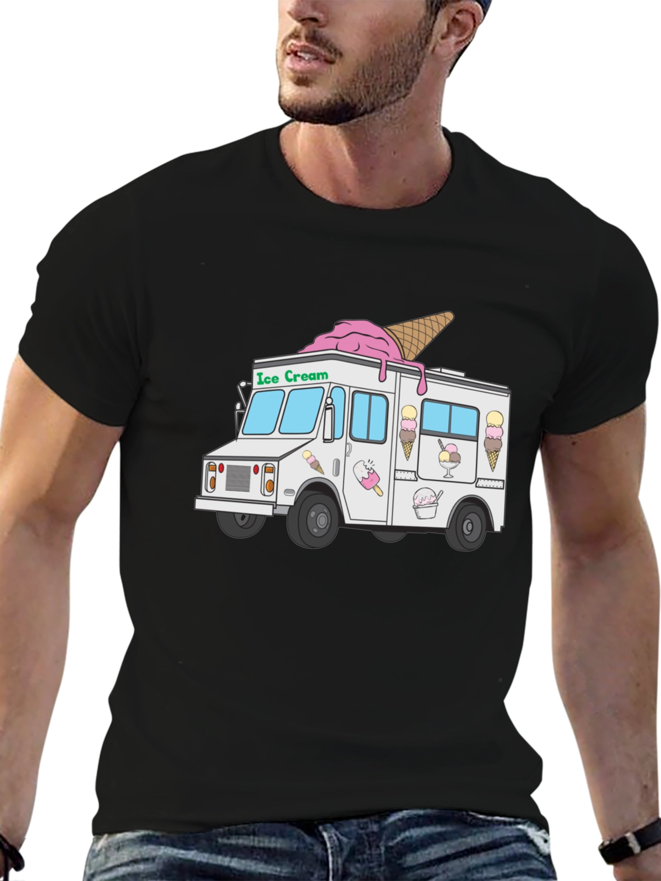Ice Cream Truck Graphic T-Shirt