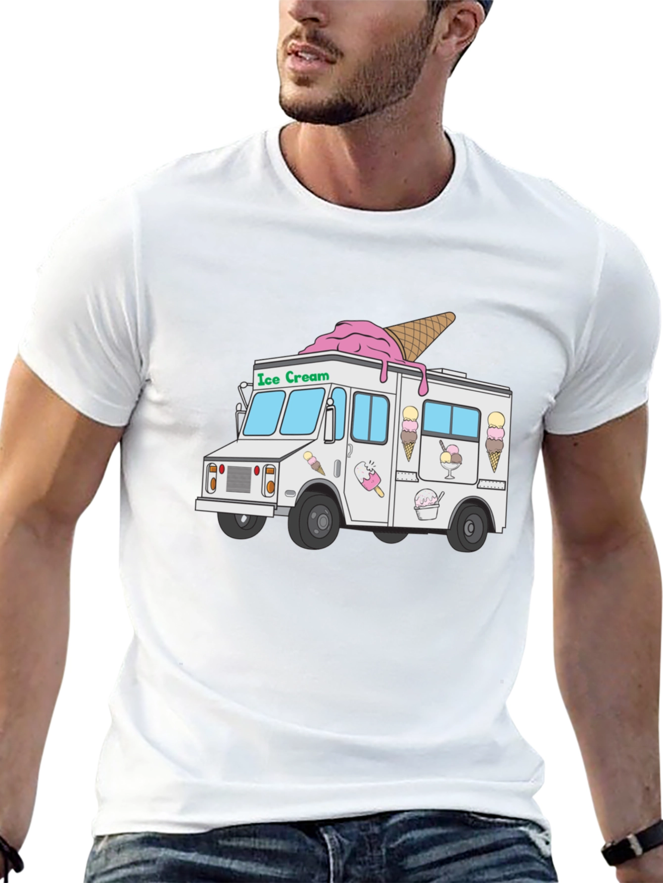 Ice Cream Truck Graphic T-Shirt