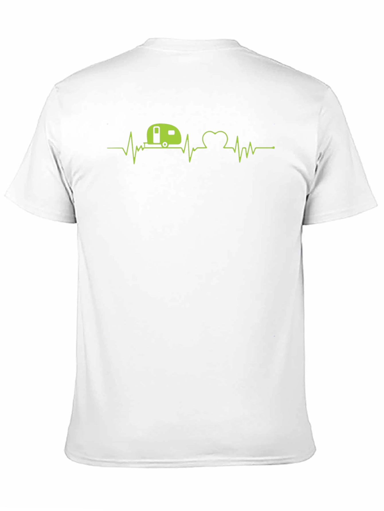 Camper Heartbeat T-Shirt - Adventure Awaits!