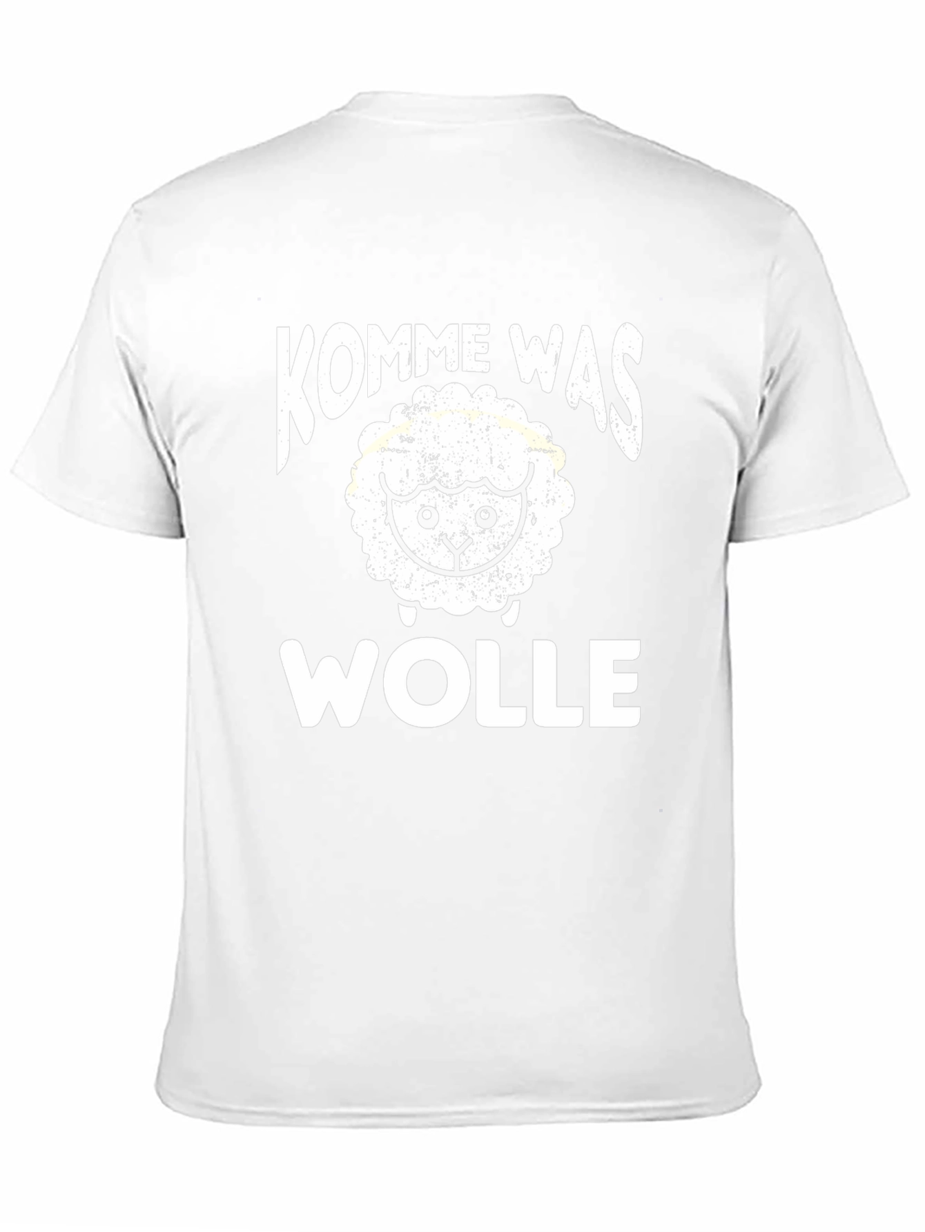 Kommewas Wolle Sheep T-Shirt - Black Cotton Tee